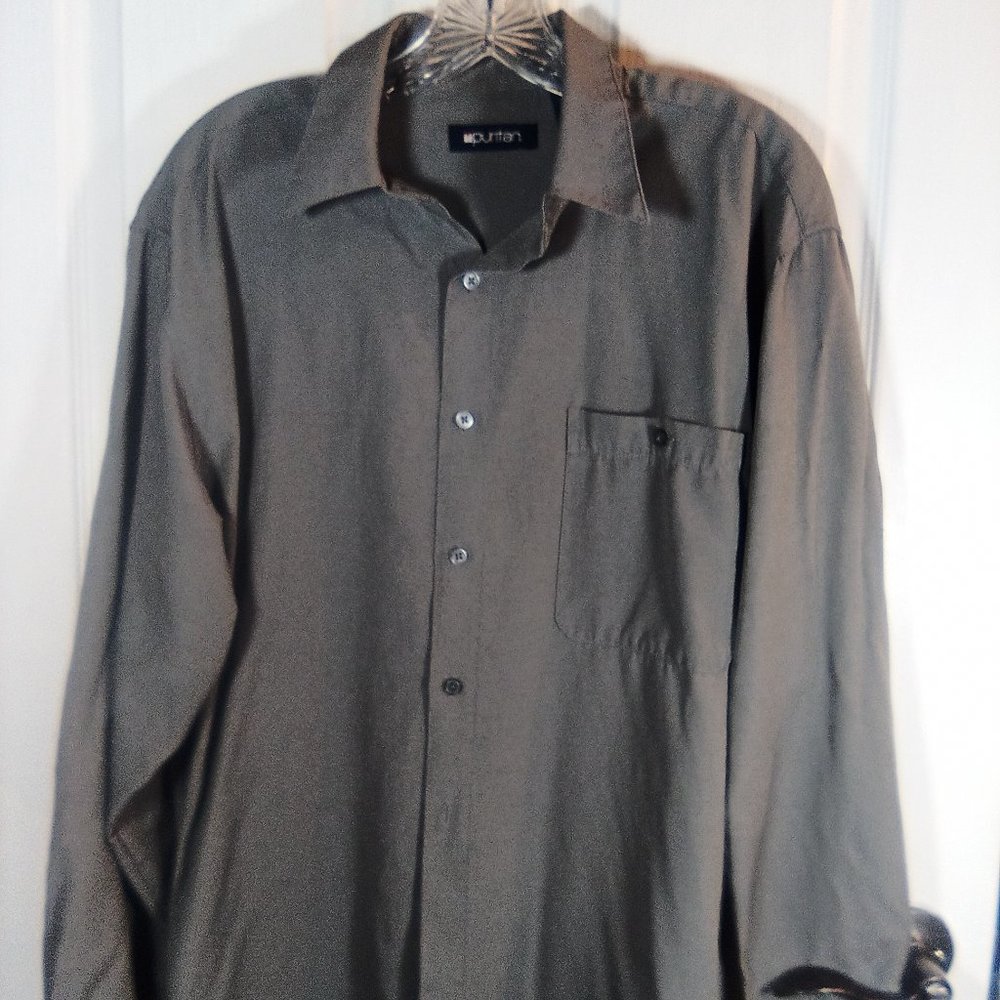 Button Down Gray Dress Shirt